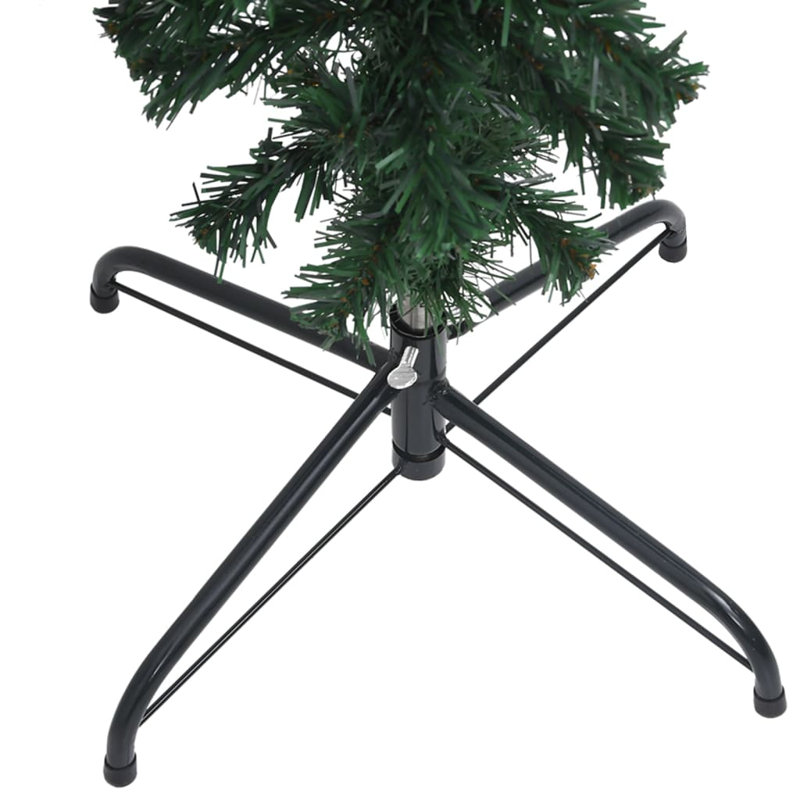 Arbre de Noël artificiel à l'envers avec lumières DEL vert, 7'