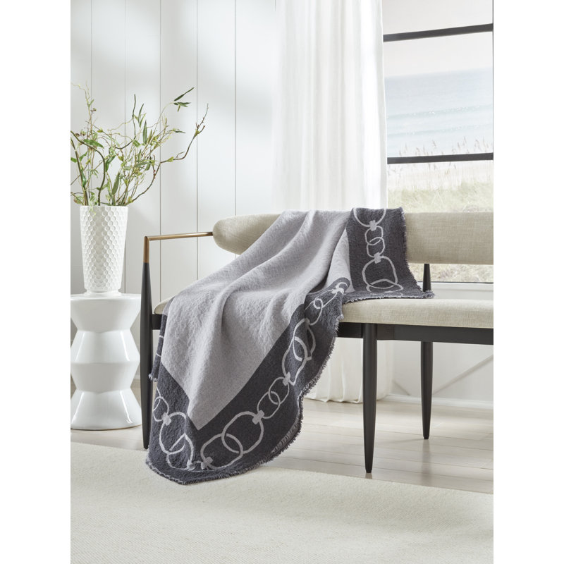 Eterna Hand Woven Throw Blanket, Gray