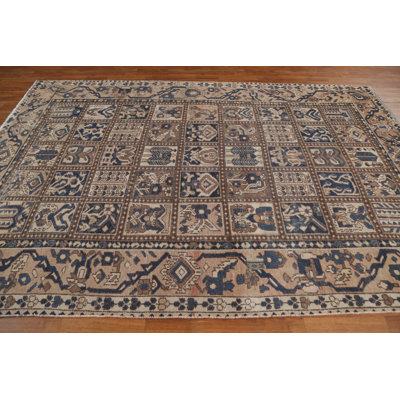 Salima One-of-a-Kind 6'3" X 9'9" 1960s Wool Area Rug in Brown