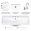 Meuble-lavabo de salle de bain - 24 po - Céramique - 1 pièce - Standard - Blanc