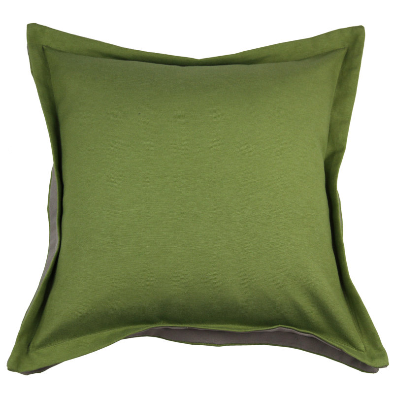 Square Cushion Cover, Fern Green/Taupe, 60 x 60cm