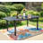 Alyah Rectangular Metal Extendable Outdoor Dining Table