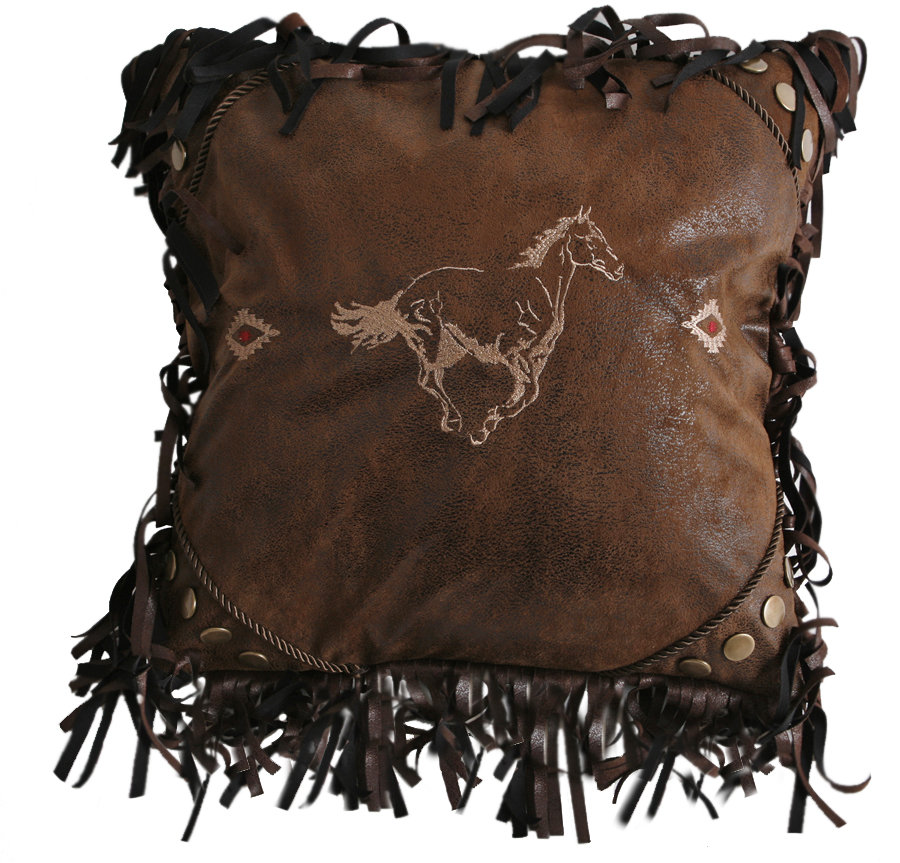 Flying Horse Horse Square Throw Pillow Carstens Inc.