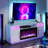 Avishai 70" Fireplace TV Stand for TVs Up to 80", LED Light Entertainment Center with 36" Electric Fireplace Heater-456161192
