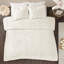 Couette en coton shabby chic à médaillon - Grand lit/très grand lit - Coupe-vent - Garnissage 100 % coton - Texture douce
