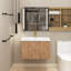 Meuble-lavabo simple 29,5 po avec plateau en résine Margree-2130860155