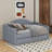 Twin Tufted Velvet Upholstered Daybed With Trundle-1780533762
