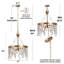Plafonnier semi-encastré 3 lumières Boho
