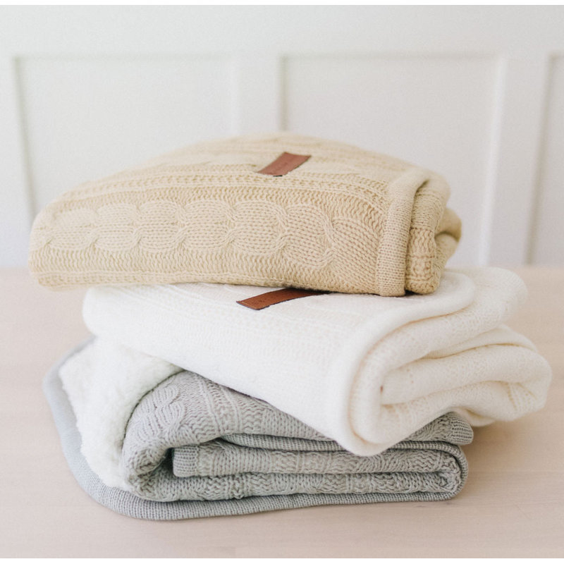 Cotton Blend Stroller Blanket, Butterscotch
