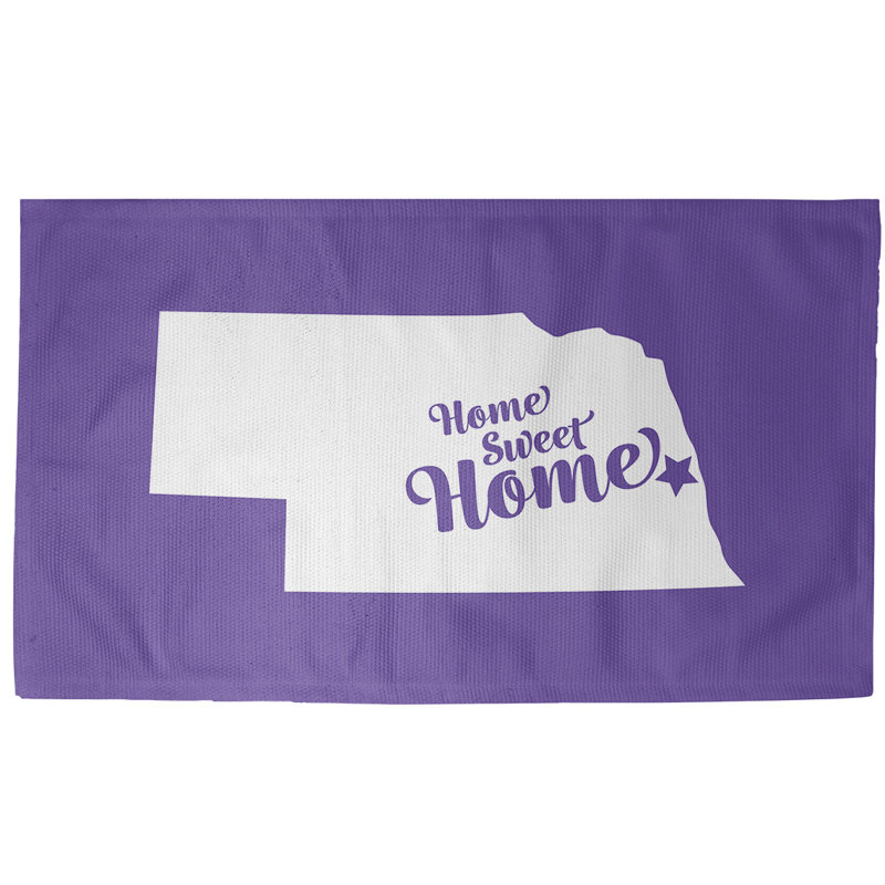 Tapis de zone mauve omaha the home, Rectangle 2 pi x 3 pi