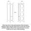 Miroir incurvé mobile en bois massif avec compartiments de rangement