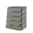 Arielah Marchan 6-Piece Wood Bedroom Set (Bed/Dresser/Mirror/Chest/2 Nightstands), Gray-1278965263