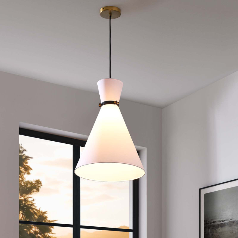 Modway Starlight 1-Light Pendant Light, Satin Brass