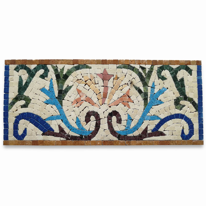 5.9 in. x 13.8 in. Marble Tile