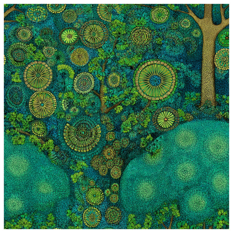 Coussin Tree, 18 po x 18 po