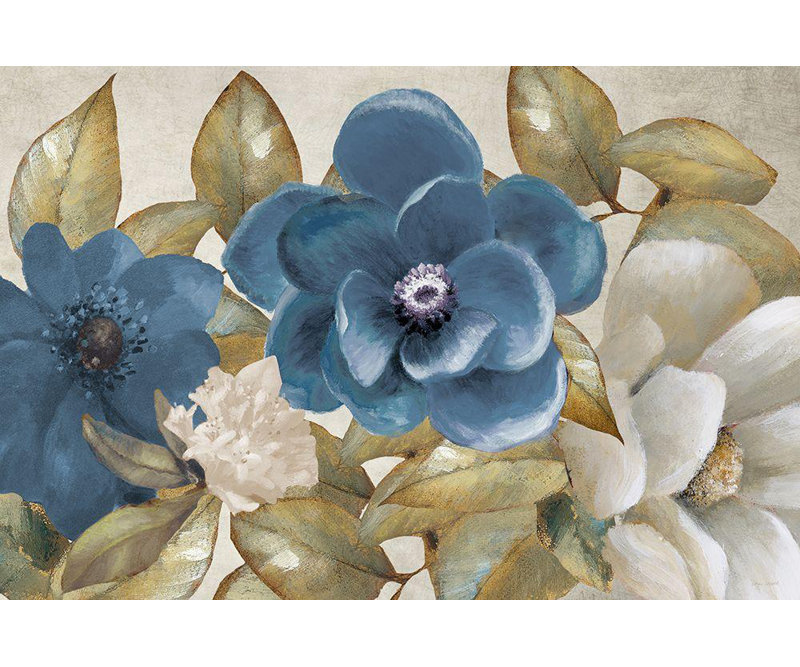 «Lark Manor ™» par Loreth, Lanie, art sur toile tendue sous le titre «Russio Blue Magnolias»