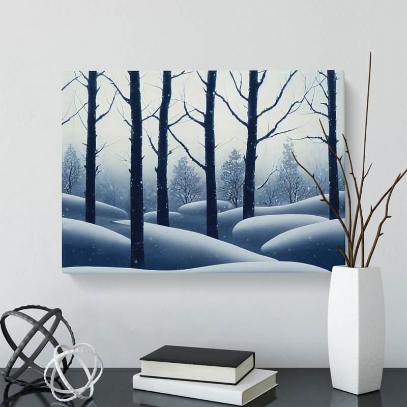 Extravagant Winter Forest - Wrapped Canvas, 50cm H x 76cm W x 3cm D
