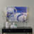 Modern Blue 24x32 Inch Versatile Abstract Digital Print Wall Art-2091547427