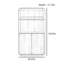 Vitrine lumineuse de style rétro luxueux