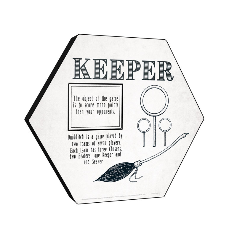 «Harry Potter (Quidditch - Keeper)», reproduction de bois
