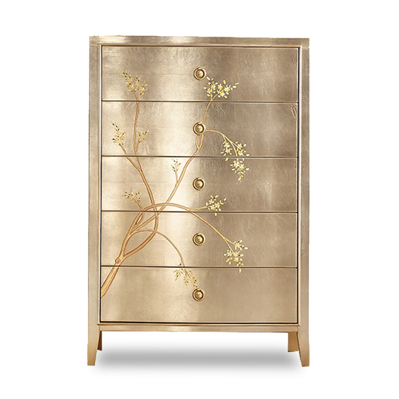 Commode décorative en bois de hêtre de style français