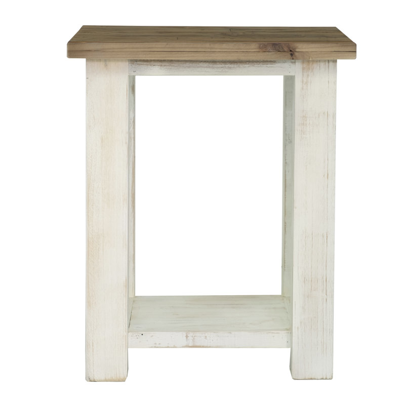 Table de bout en bois massif Laneta