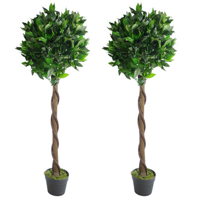 Anlin Faux Bay Laurel Tree in Pot