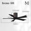 60" Irene 5-Blade Hugger Ceiling Fan with Wall Remote-1087667332-1087667391-1087667378