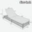 Chaise longue d'extérieur avec dossier à 5 positions, structure en rotin renforcé, repose-pieds réglables et roues mobiles-2062532292