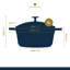 MasterClass Cast Aluminum Round Casserole-124594722-124594727