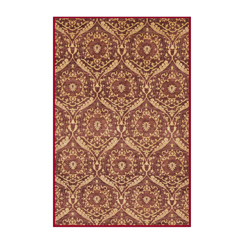 Tapis décoratif multicolore à motif abstrait, Rectangle 2 pi x 4 pi