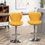 Jaune (paire) - Pivotant et réglable en hauteur, revêtement doux, lignes verticales, finition chic, repose-pieds 2 réglables revêtus de velours, rembourrage en mousse épaisse, pivotant à 360 degrés, par vérin à gaz, pour-865174773