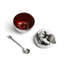 Fruit Apple Honey Pot with Spoon Nickel Plate-69153919