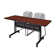 Nevjana Flip-Top Privacy Nesting Table, 2 Zeng Stack Chairs