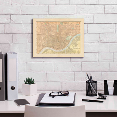 Epic Graffiti 'Map Of Cincinnati' By Wild Apple Po " Map Of Cincinnati " by Wild Apple Portfolio