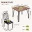 Table et chaises de cuisine avec motif de chanfrein-935469033
