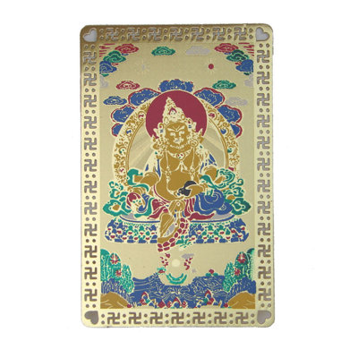Décoration murale carte talisman dzambhala