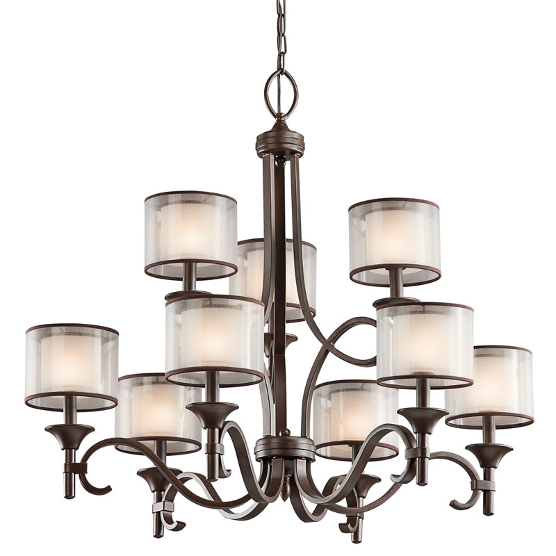 Lustre à niveaux 9 lumières Lacey