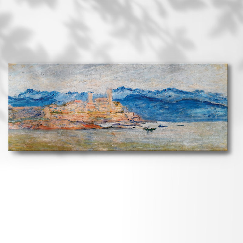 Le fort d'Antibes, 1888, reproduction sur toile, H 24 po x l 60 po x P 1,5 po