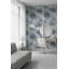 Papier peint floral abstrait mural