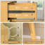 Commode 9 tiroirs pour chambre à coucher, commode en bois cannelée pour chambre d'enfant, chambre de bébé, entrée