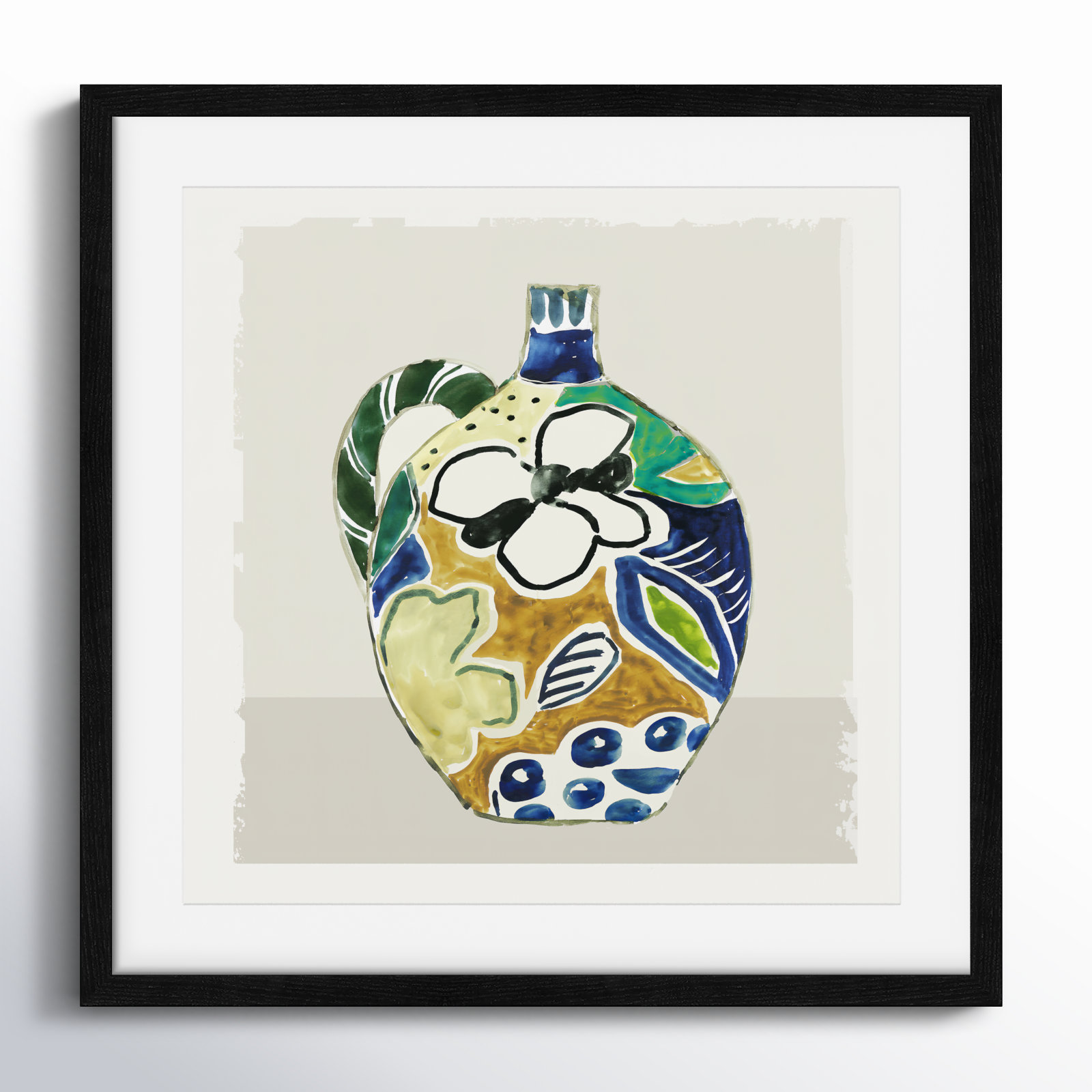 Picasso Vase by Aimee Wilson, 17" H x 17" W x 0.75" D, Black
