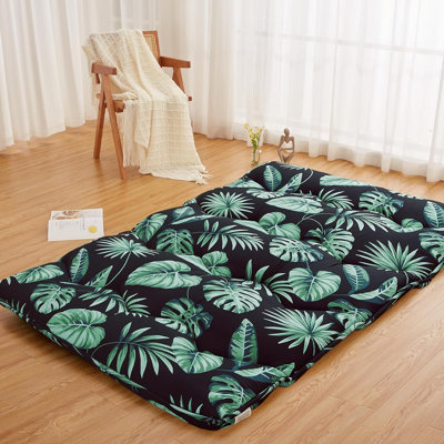 Floral Print Japanese Style Floor Mattress Roll Up