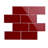 Premium 3" x 6" Straight Edge Glass Mosaic Subway Tile-44865544