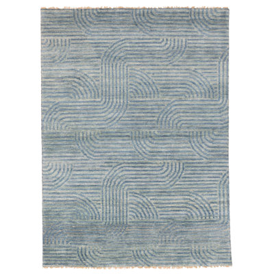 Peshawar Ziegler Blue Rug 5'1" x 6'11"
