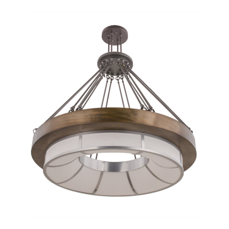 Luminaire suspendu tambour 8 lumières Cromp
