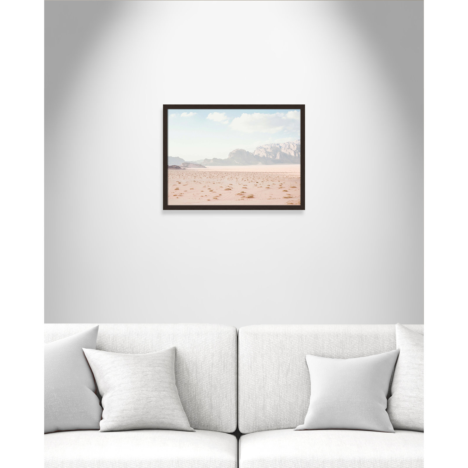 Tire Tracks "Tire Tracks" Print, 23" W x 17" H, Open Grain Walnut Framed
