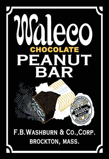 « waleco chocolat arachide bar », affiche rétro