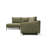 Marcella Green Left Side Sectional With Bed-117664315