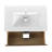 30" Wall-Mounted Bathroom Vanity With Ceramic Sink-123160880
